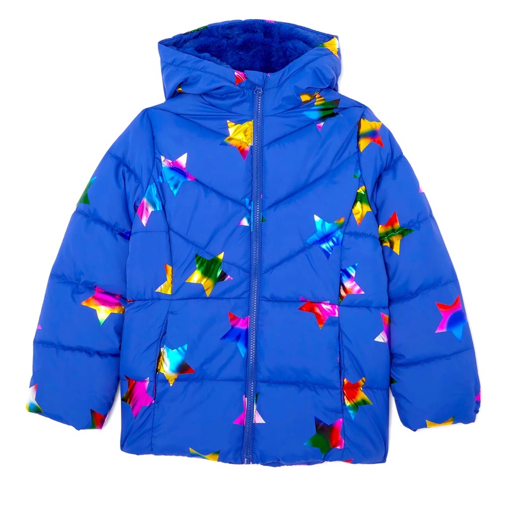 Girls Puffer Jacket- Blue